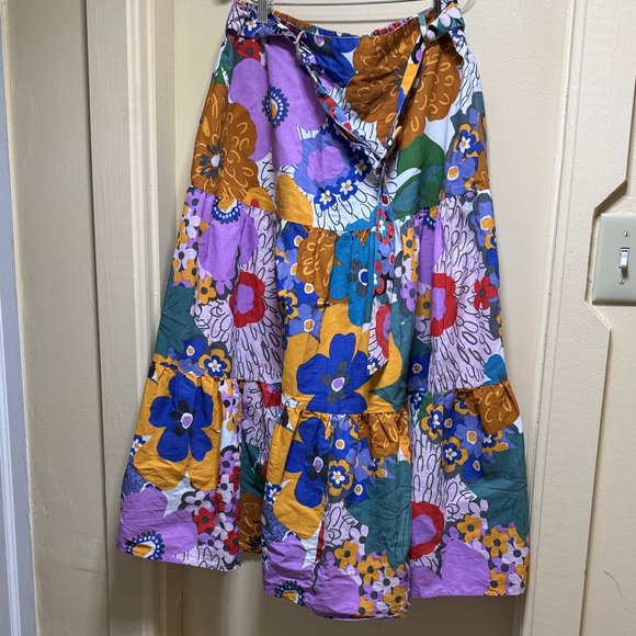 Truly 4 You Dresses & Skirts - Vibrant Floral A-Line Skirt